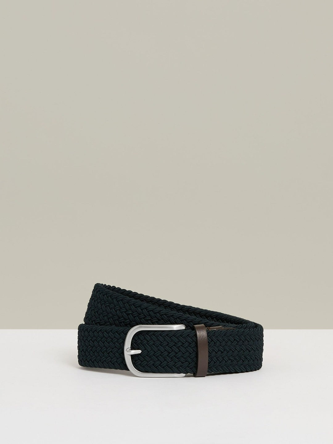 Reiss Offer - Basket Weave Belt in Navy