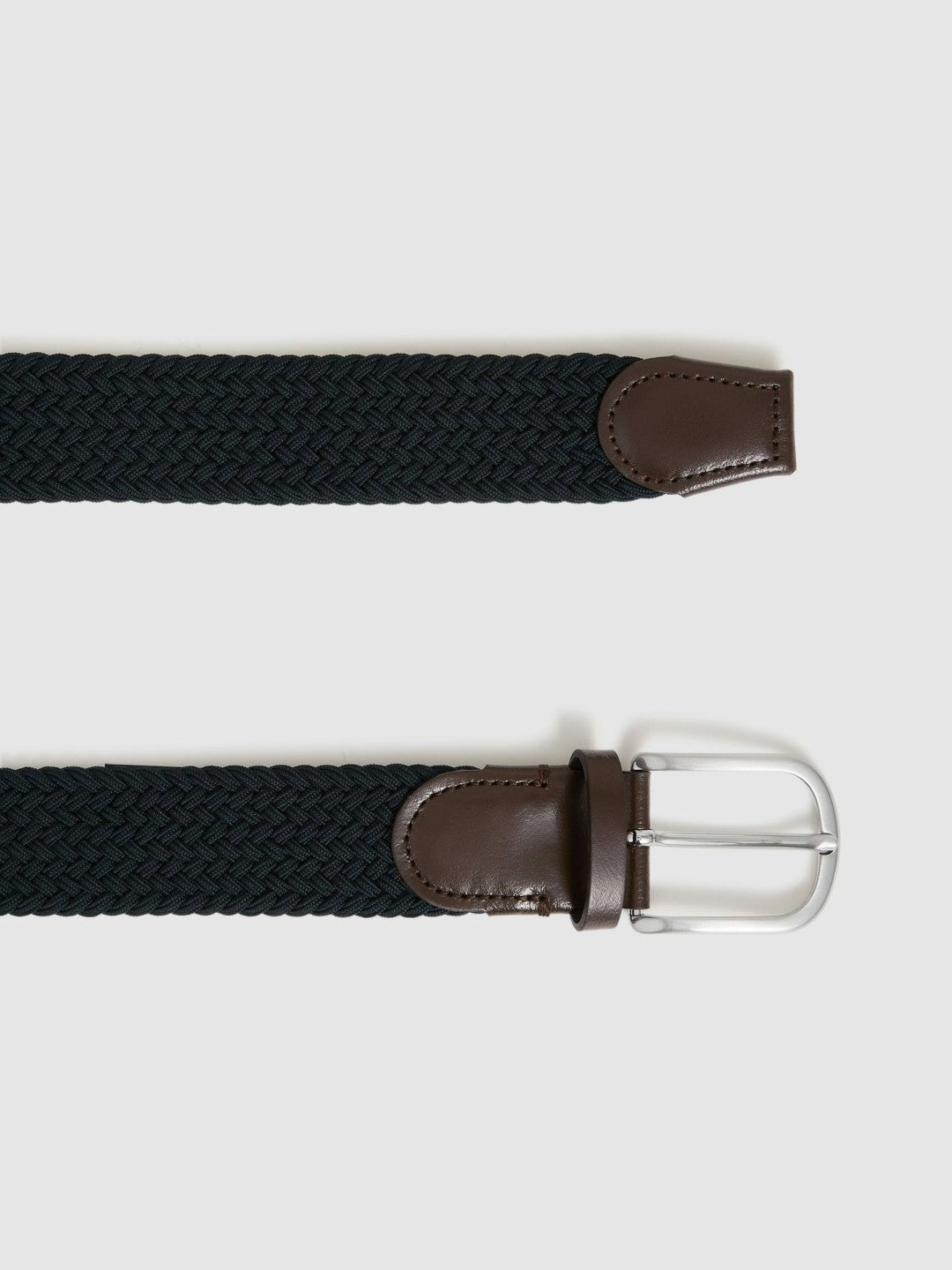 Reiss Offer - Basket Weave Belt in Navy