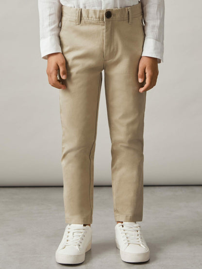 Reiss 3-9 yrs Slim Fit Casual Chinos in Stone
