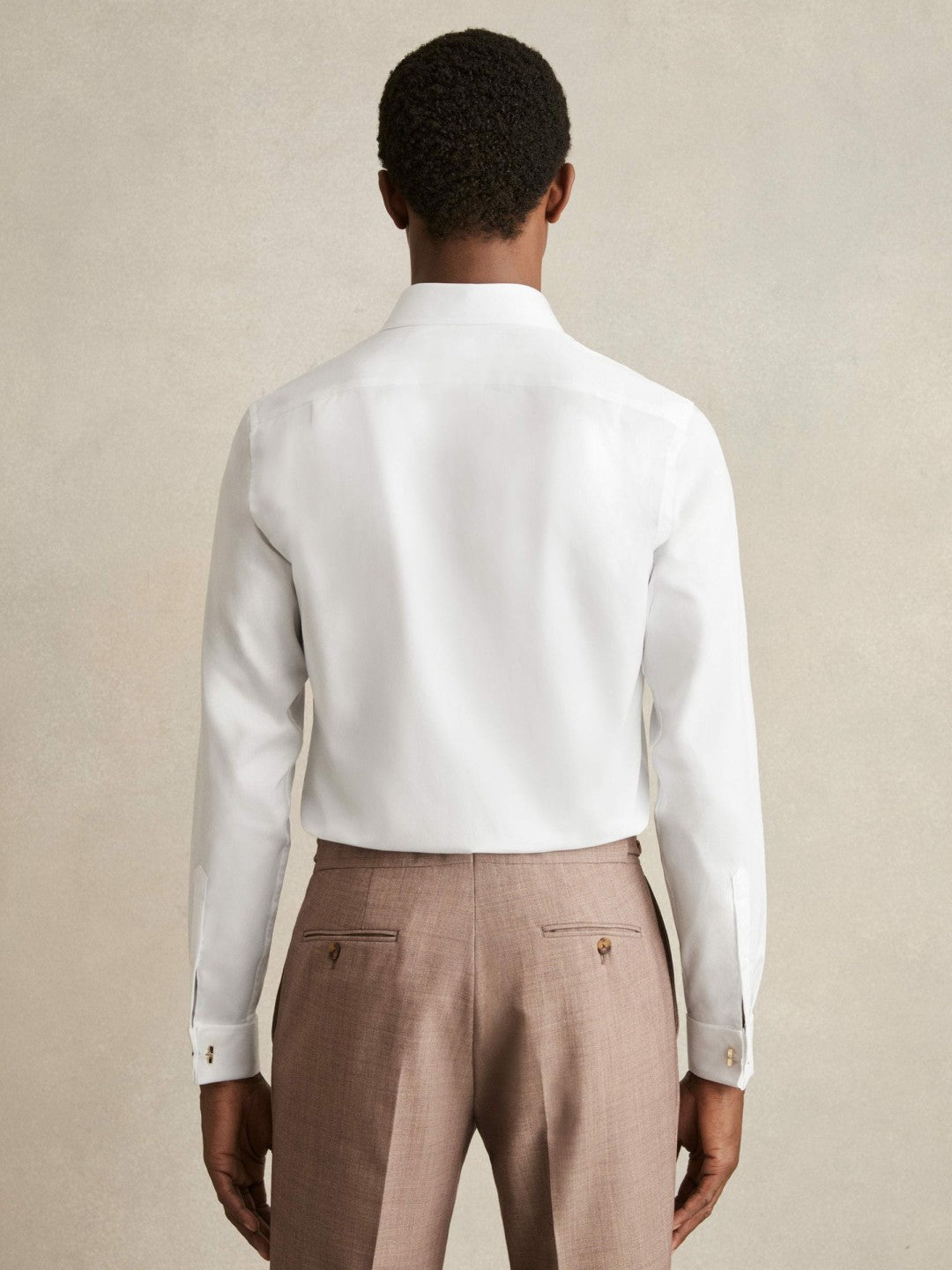 Reiss Best Seller - Double-Cuff Two-Fold Cotton Shirt in White