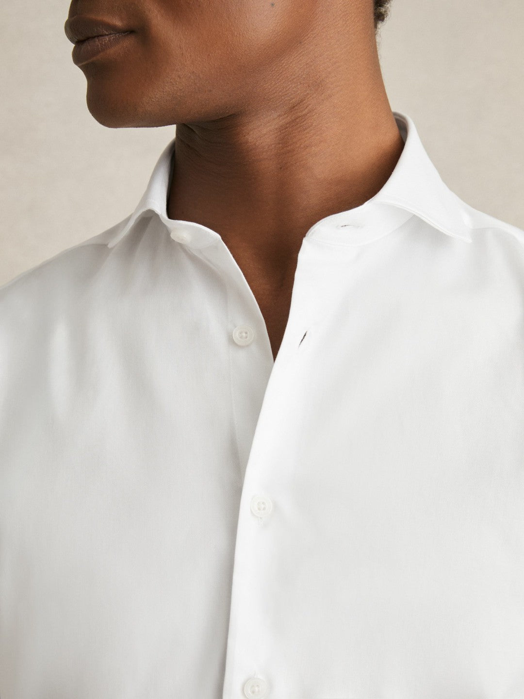 Reiss Best Seller - Double-Cuff Two-Fold Cotton Shirt in White