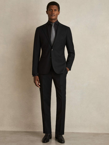 Reiss Featured - Slim Fit Slim-Fit Cotton Double-Cuff Shirt in Black