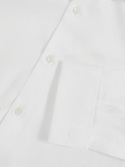 Reiss Deal - Regular Fit Slim-Fit Cotton-Sateen Shirt in White