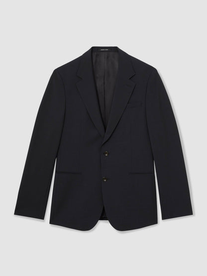 Reiss Affordable - Wool-Blend Single-Breasted Suit Blazer Slim-Fit in Navy