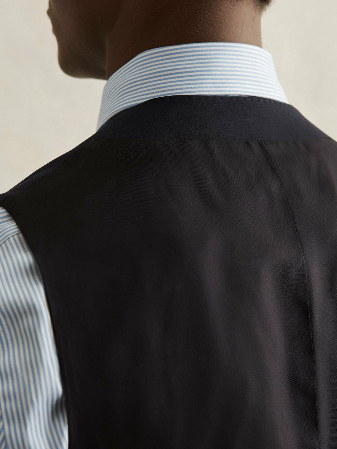 Reiss Featured - Wool-Blend Slim-Fit Waistcoat in Navy