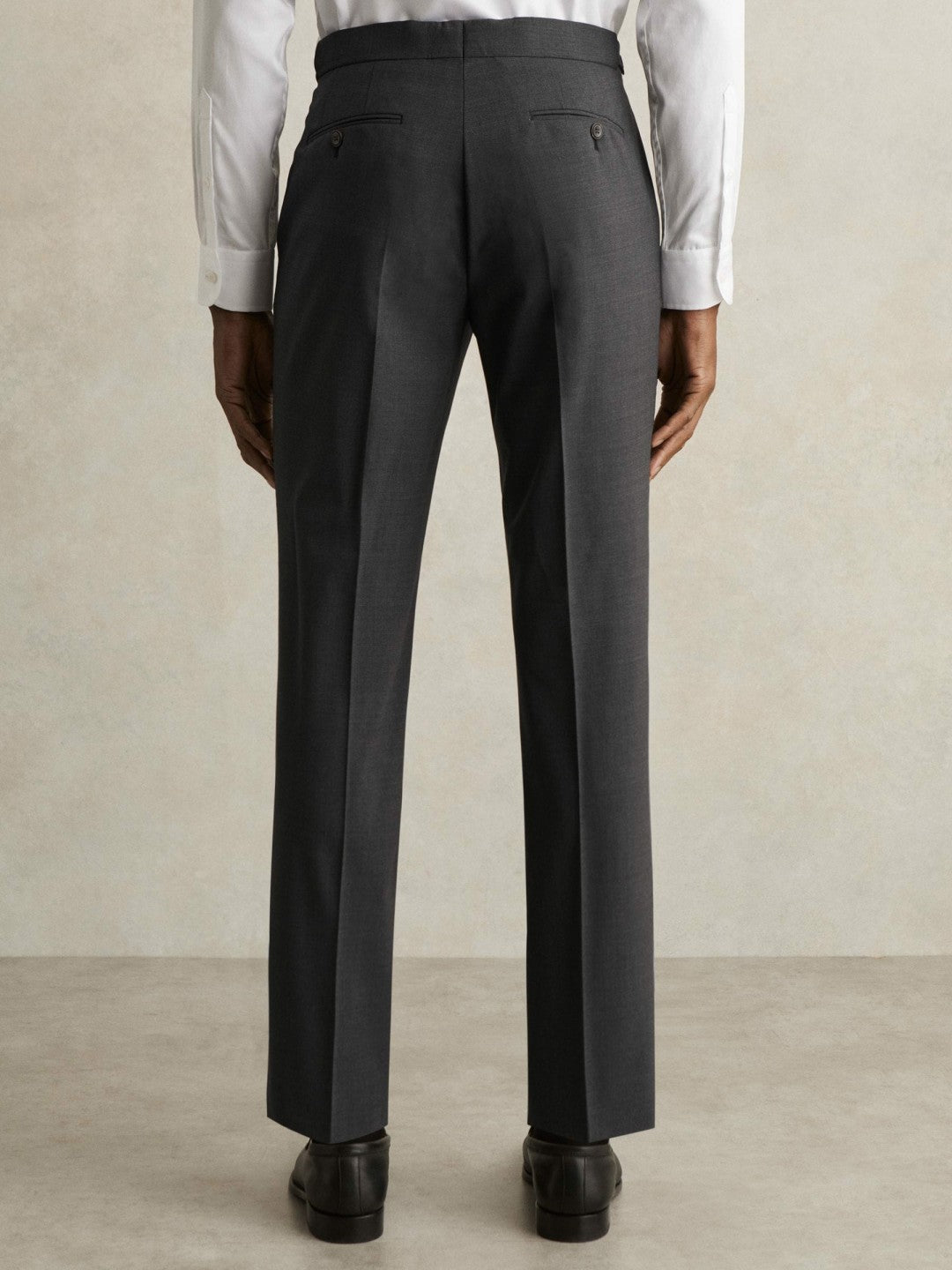 Reiss Offer - Slim-Fit Wool-Blend Suit Trousers in Grey
