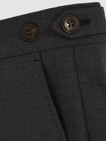 Reiss Offer - Slim-Fit Wool-Blend Suit Trousers in Grey
