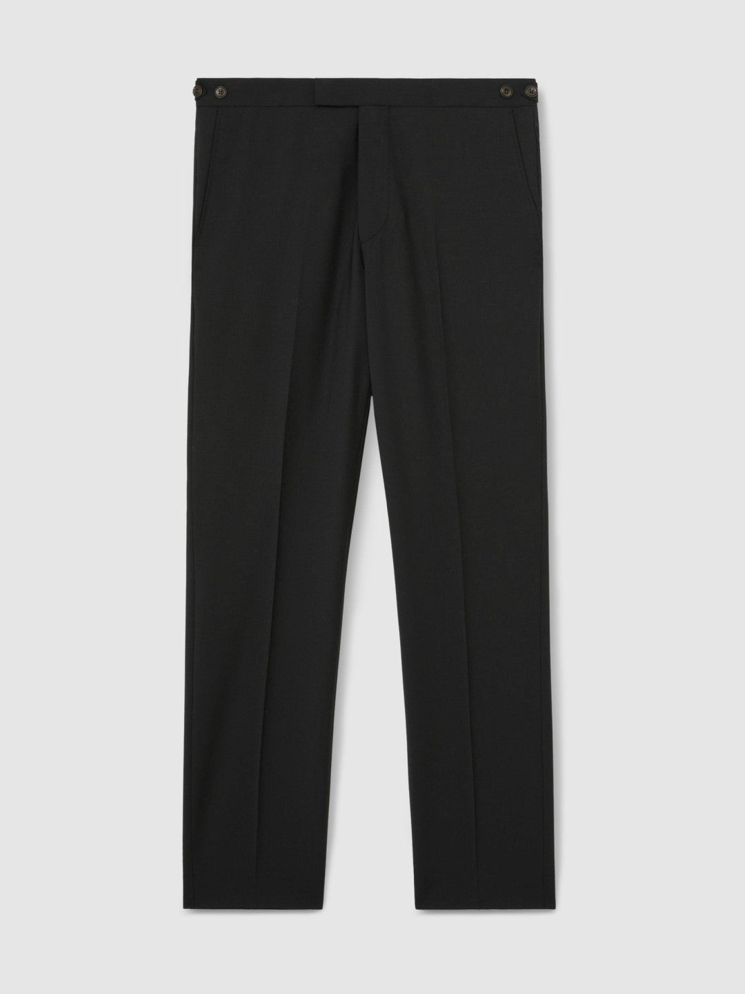 Reiss Value - Slim-Fit Wool-Blend Suit Trousers in Black