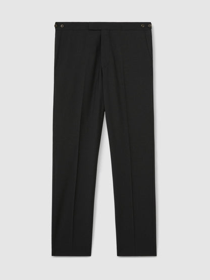 Reiss Value - Slim-Fit Wool-Blend Suit Trousers in Black