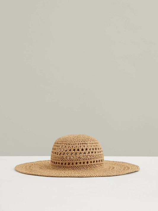 Reiss Featured - Straw Sun Hat in Natural