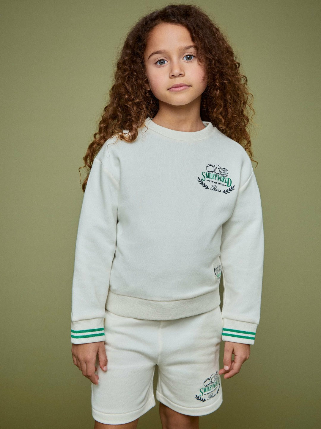 Reiss Sale - 9-13 yrs SmileyWorld Logo Sweatshirt Unisex Fit in White
