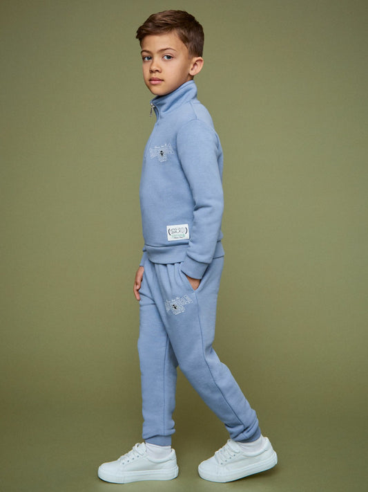 Reiss Best Seller - 3-9 yrs SmileyWorld Cuffed Joggers Unisex Fit in Blue