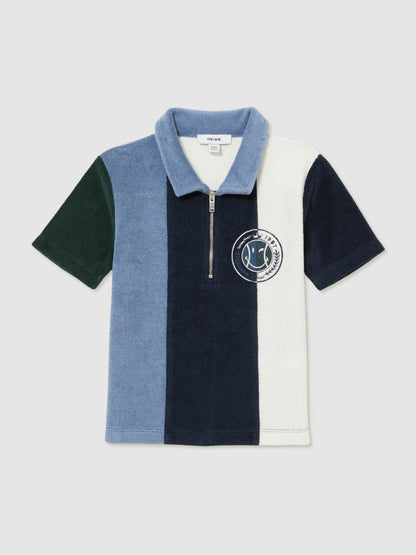 Reiss Popular Choice - 13-14 yrs SmileyWorld Towel Polo Shirt in Blue