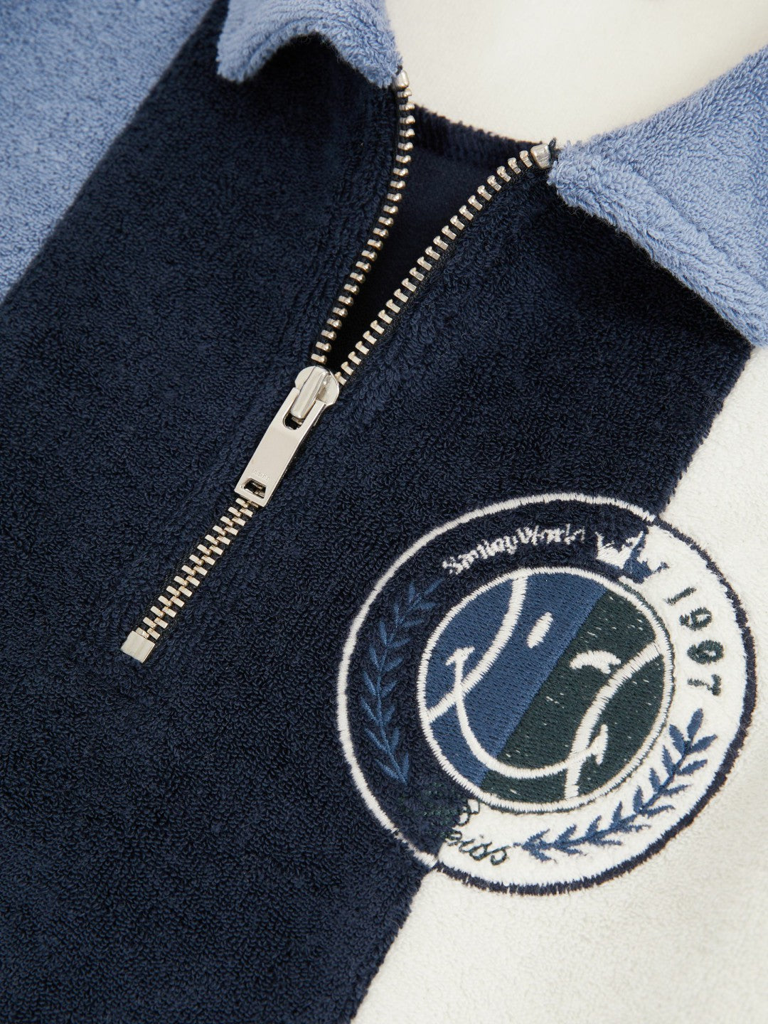 Reiss Popular Choice - 13-14 yrs SmileyWorld Towel Polo Shirt in Blue