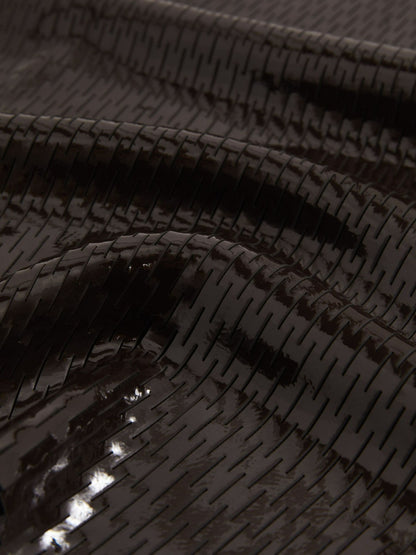 Reiss Value - Atelier Laser-Cut Pencil Skirt in Chocolate