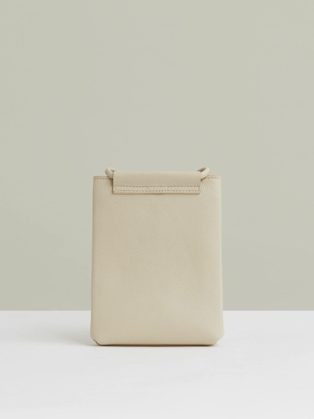 Reiss Offer - Leather Phone Holder in Off White