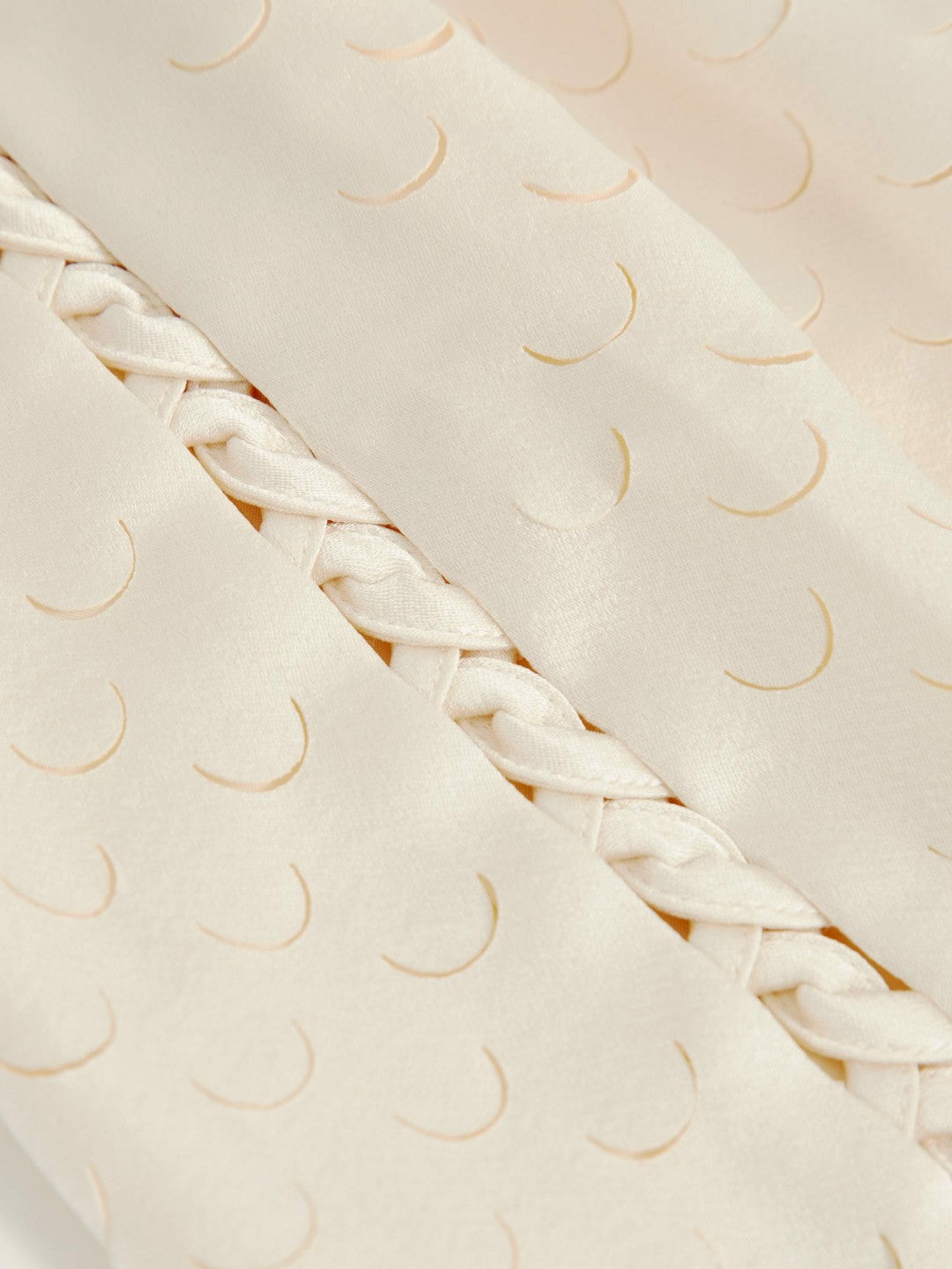 Reiss Laser Cut Drawstring Shorts in White