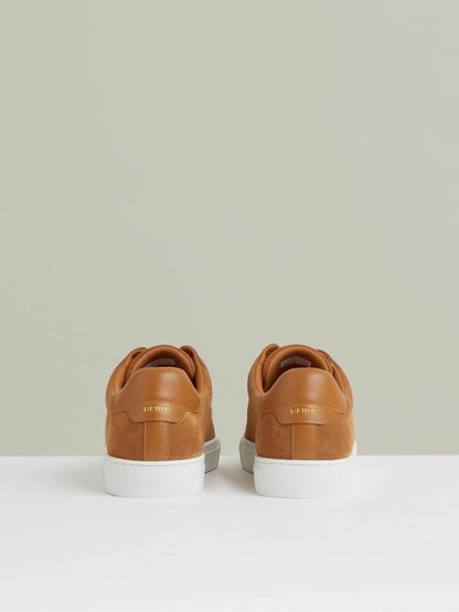 Reiss Best Seller - Suede Slip-On Elasticated Trainers in Tan Brown