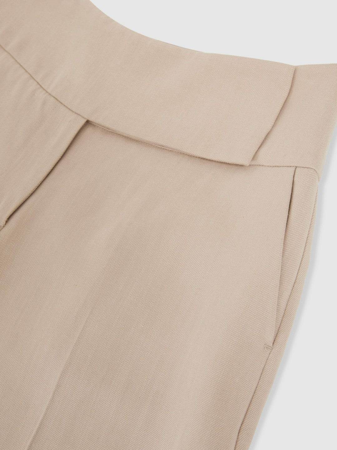 Reiss Deal - Lyocell-Linen Wide-Leg Trousers in Neutral