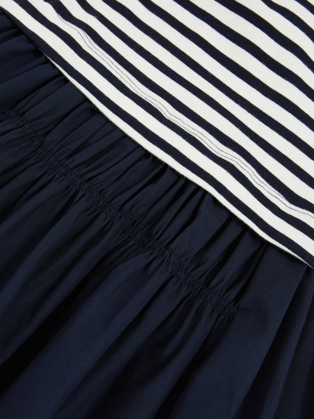 Reiss Affordable - 13-14 yrs Cotton Layered Sleeveless Midi Dress in Navy