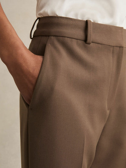 Reiss Slim Fit Suit Trousers in Mink Neutral