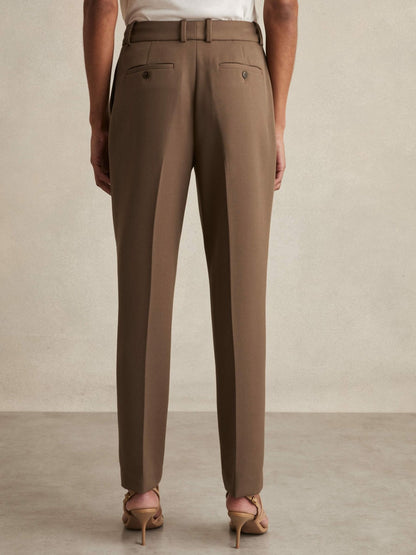 Reiss Slim Fit Suit Trousers in Mink Neutral