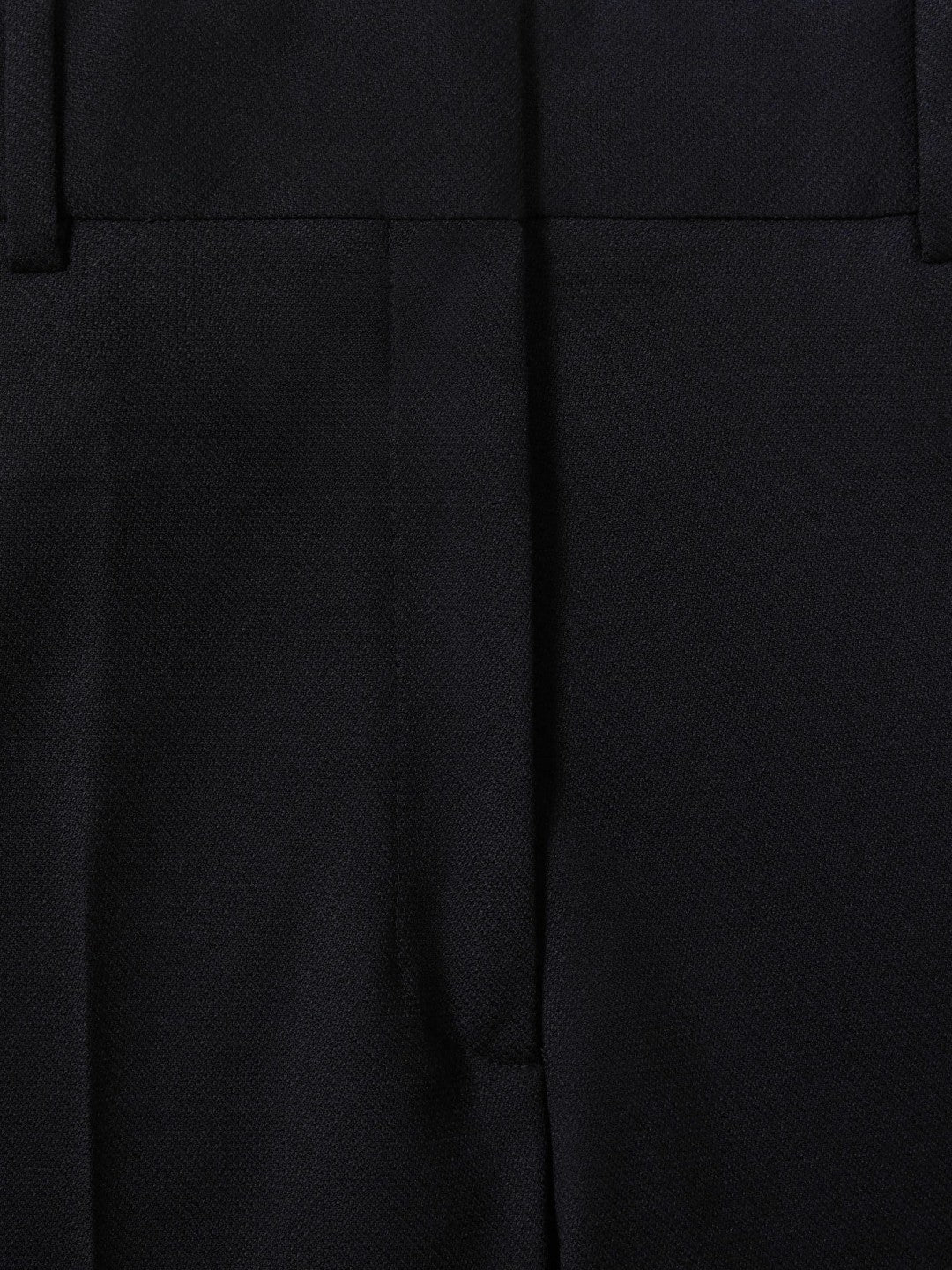 Reiss Wool-Blend Wide-Leg Suit Trousers in Navy