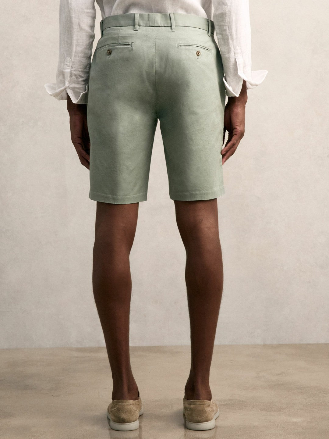 Reiss Short Length Casual Chino Shorts in Pistachio