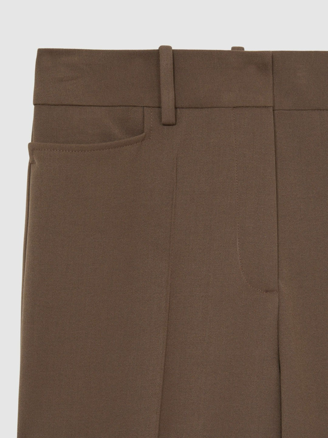 Reiss Flared Suit Trousers in Mink Neutral