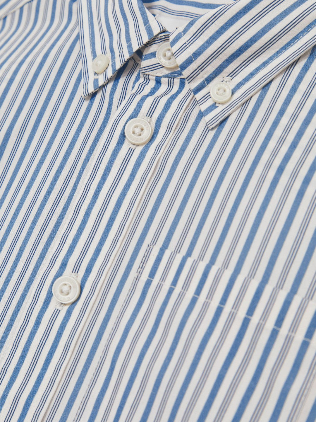 Reiss Deal - 9-13 yrs Cotton-Poplin Striped Oversize Shirt in Blue/White