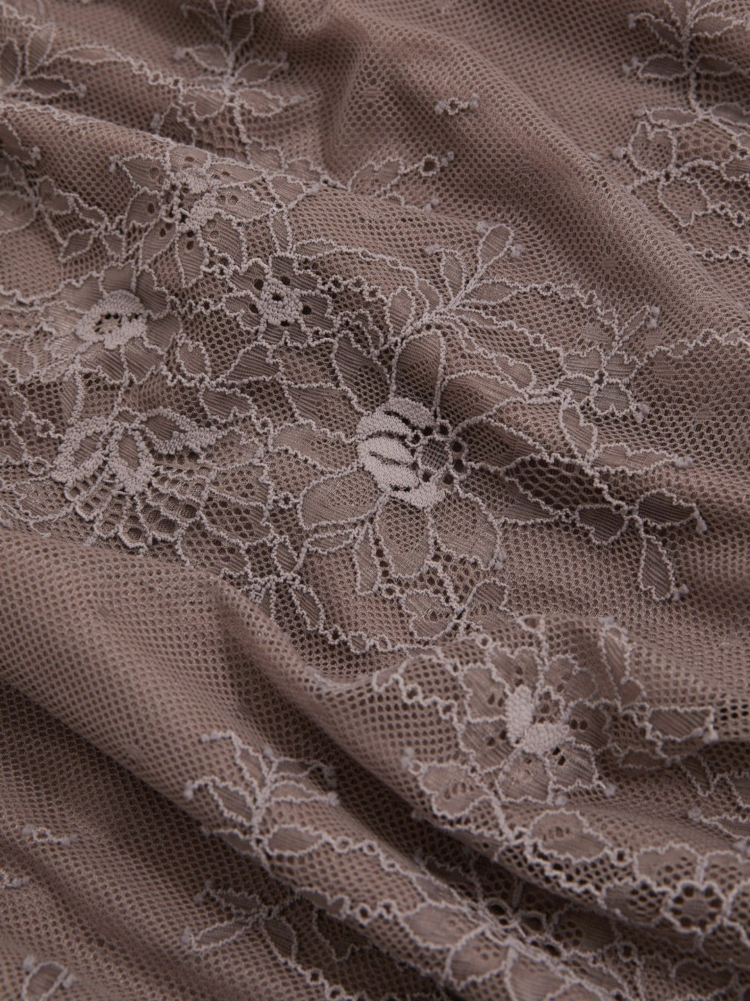 Reiss Deal - Lace Pencil Skirt in Taupe Brown