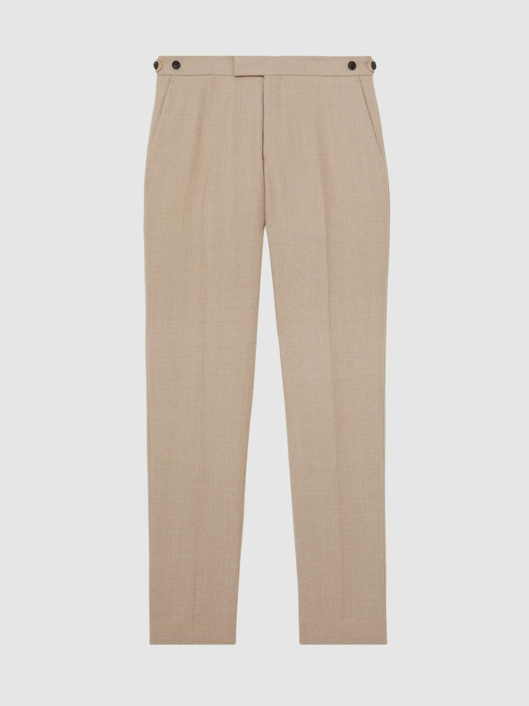 Reiss Featured - Wool-Blend Slim-Fit Suit Trousers in Oatmeal Brown