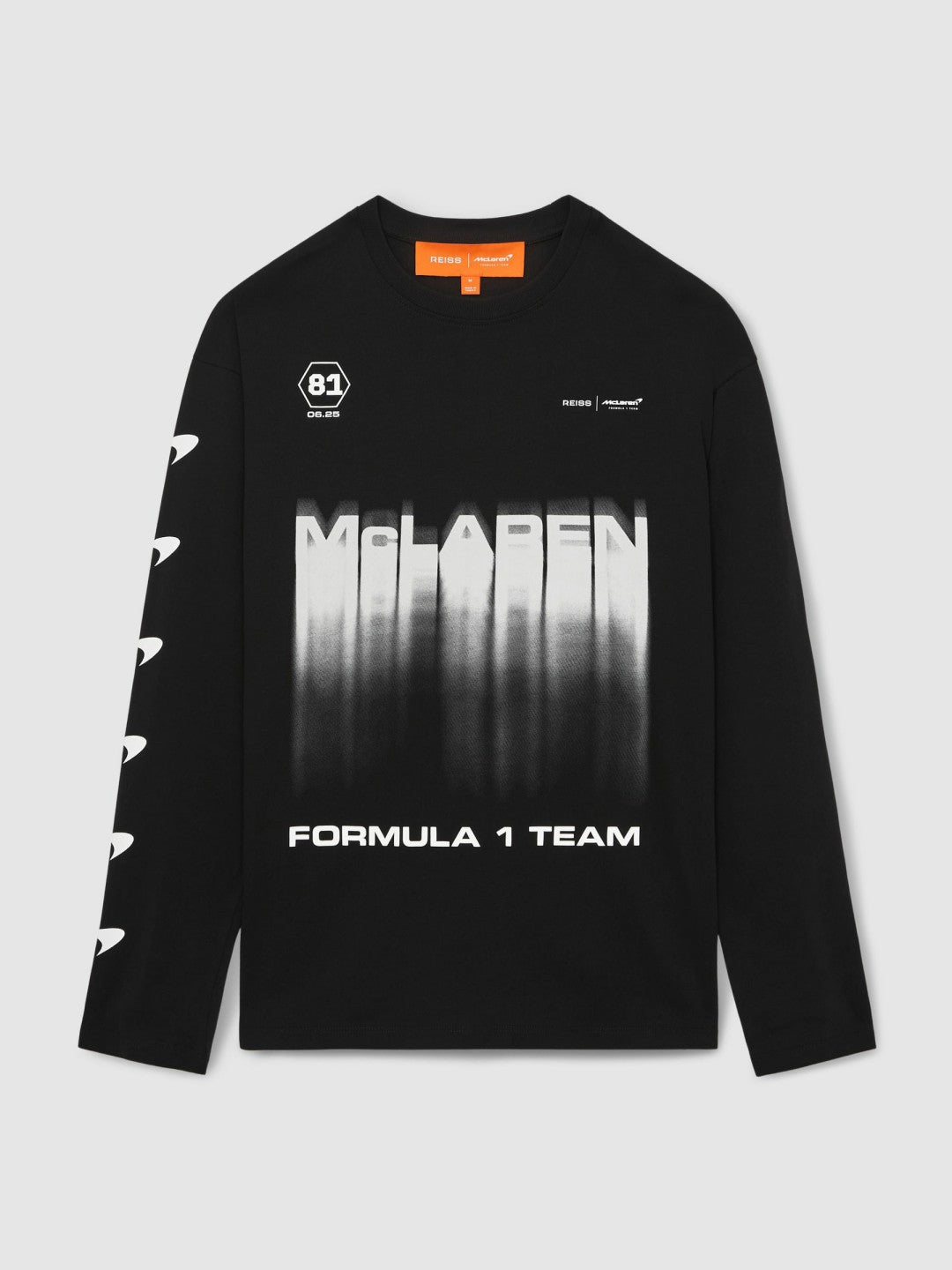 Reiss Sale - McLaren F1 Team British GP T-Shirt Unisex Fit in Black