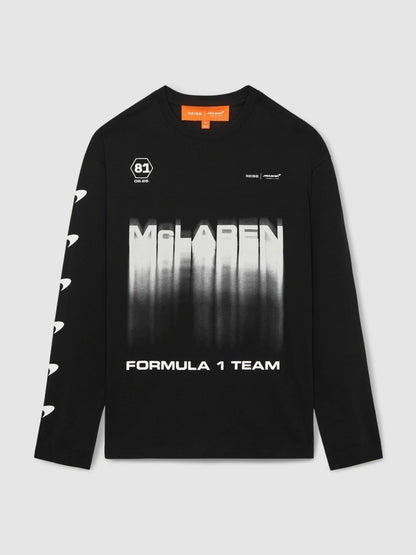 Reiss Sale - McLaren F1 Team British GP T-Shirt Unisex Fit in Black