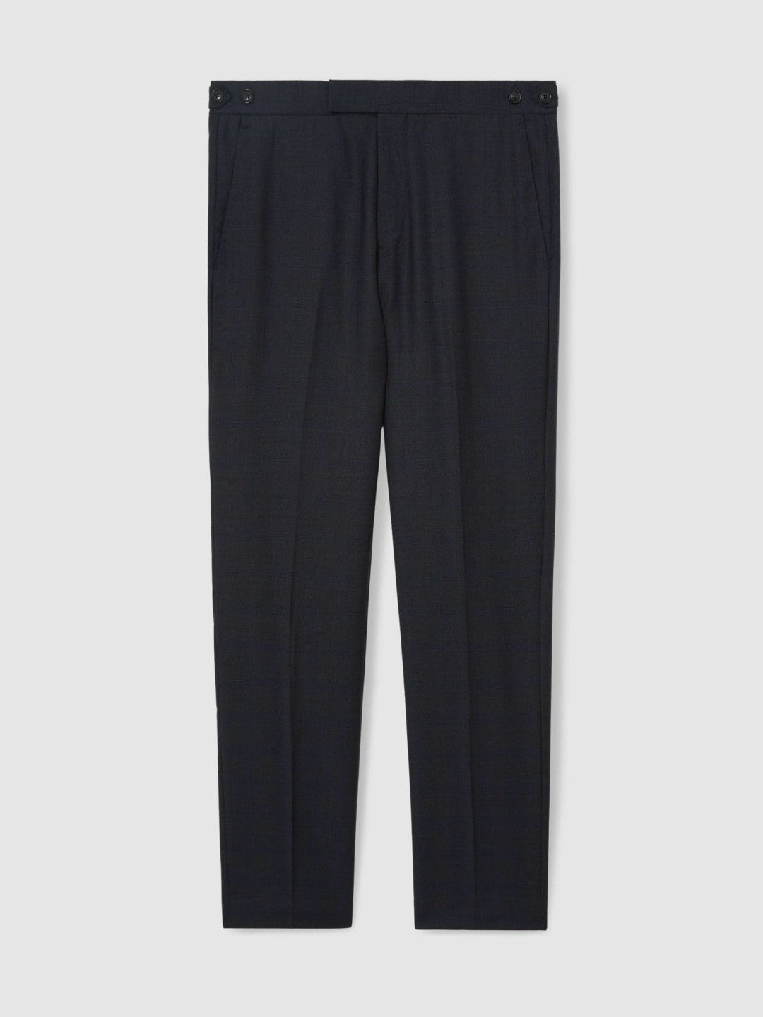 Reiss Best Seller - Wool Check Slim-Fit Suit Trousers in Navy