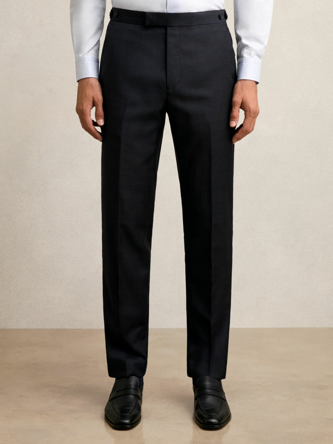 Reiss Best Seller - Wool Check Slim-Fit Suit Trousers in Navy