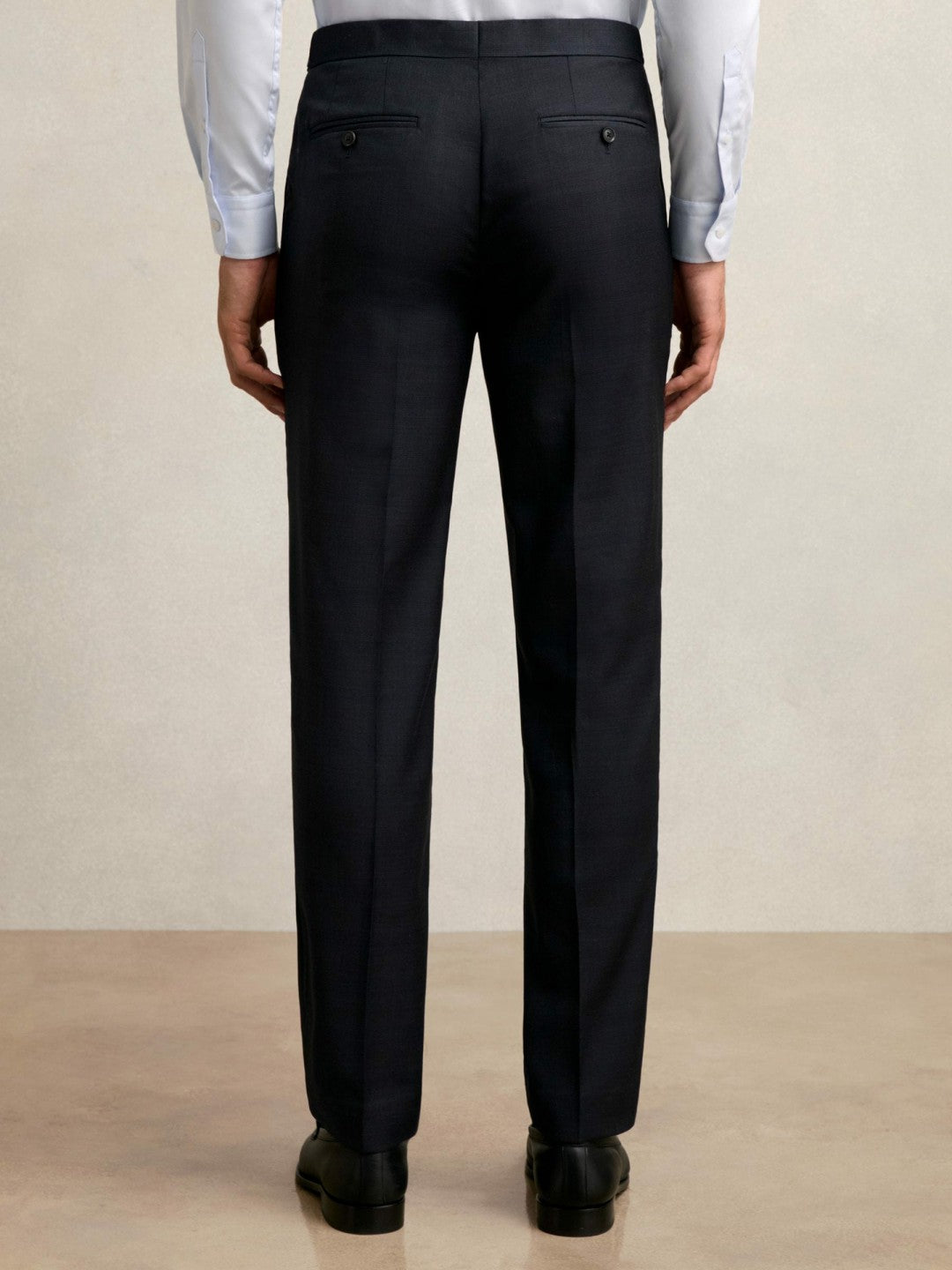 Reiss Best Seller - Wool Check Slim-Fit Suit Trousers in Navy