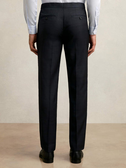 Reiss Best Seller - Wool Check Slim-Fit Suit Trousers in Navy