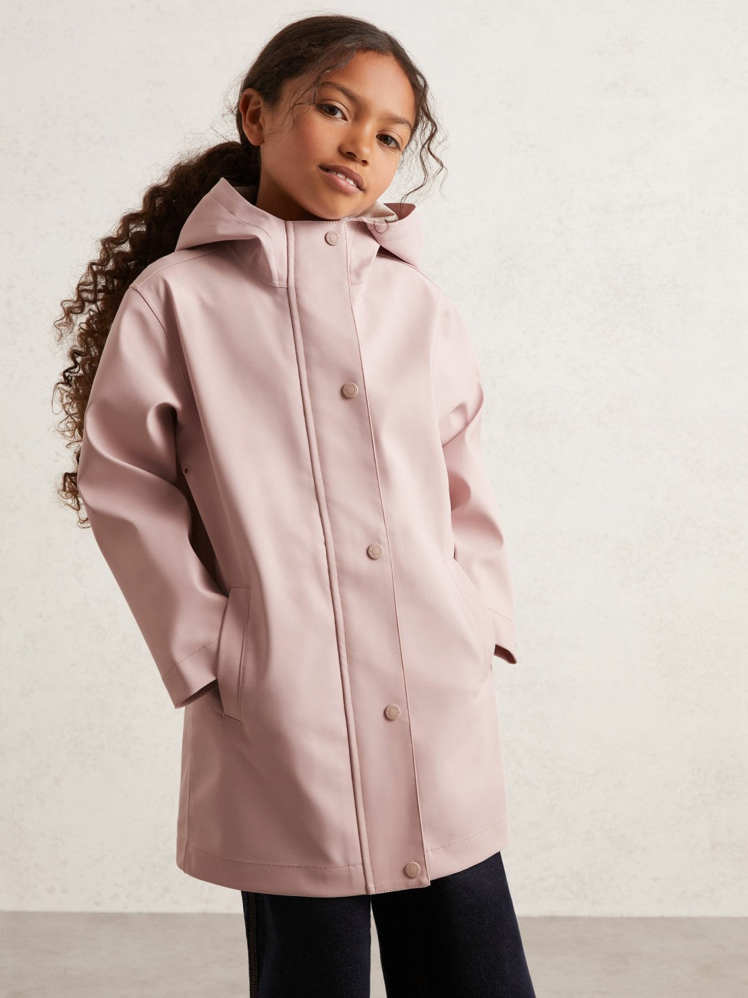 Reiss Affordable - Hooded Rain Jacket in Pink