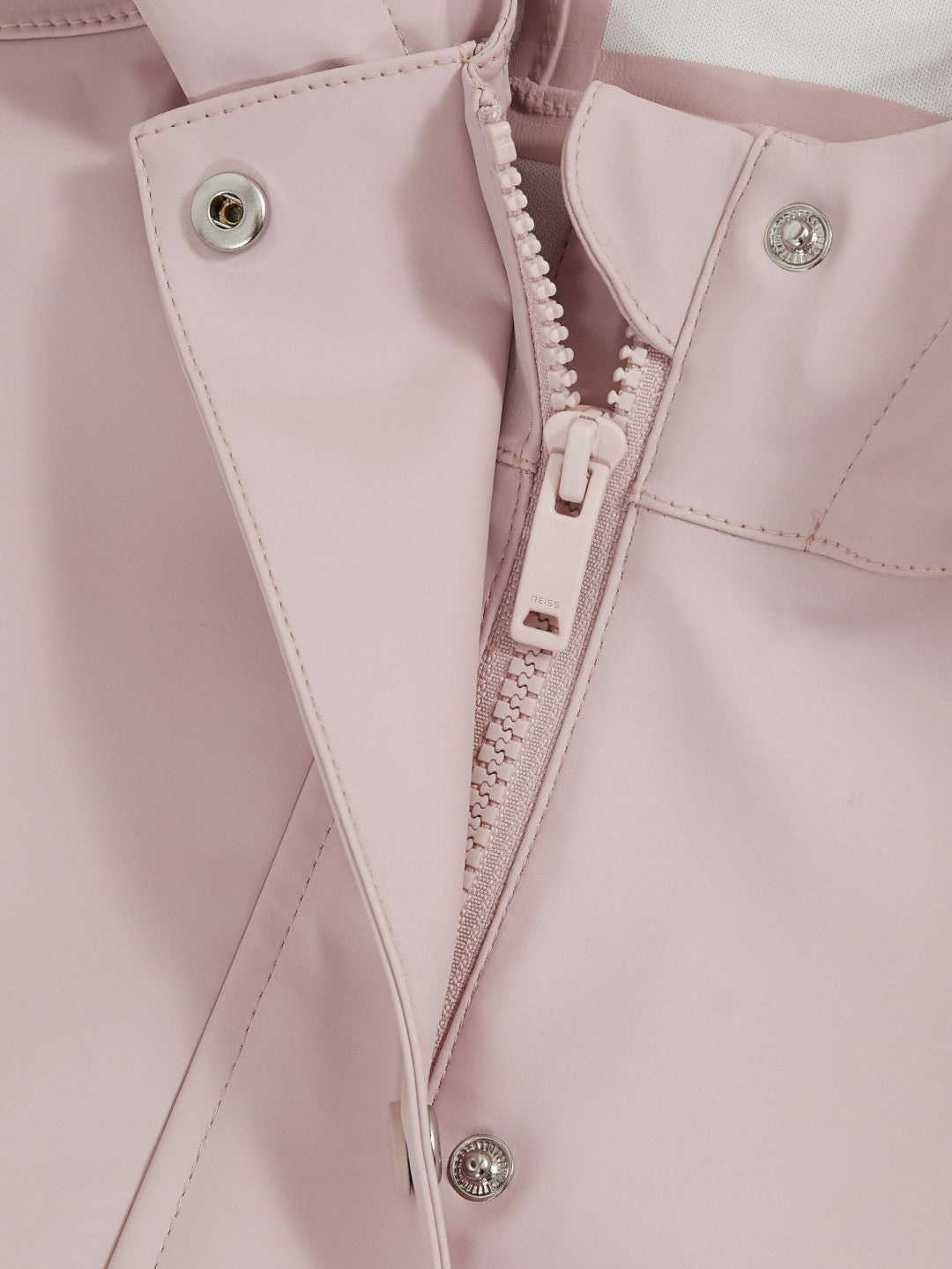 Reiss Affordable - Hooded Rain Jacket in Pink