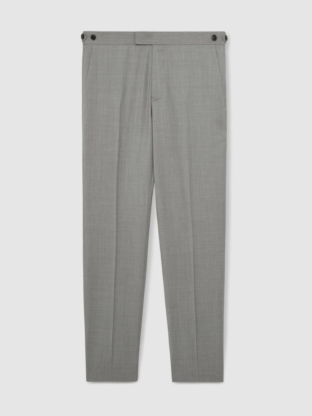 Reiss Offer - Slim-Fit Wool Suit Trousers in Mid Grey