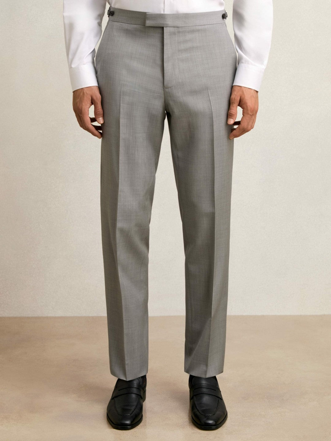 Reiss Offer - Slim-Fit Wool Suit Trousers in Mid Grey