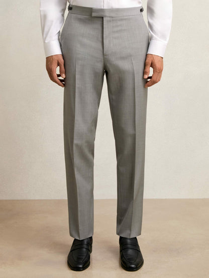 Reiss Offer - Slim-Fit Wool Suit Trousers in Mid Grey