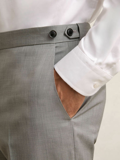 Reiss Offer - Slim-Fit Wool Suit Trousers in Mid Grey