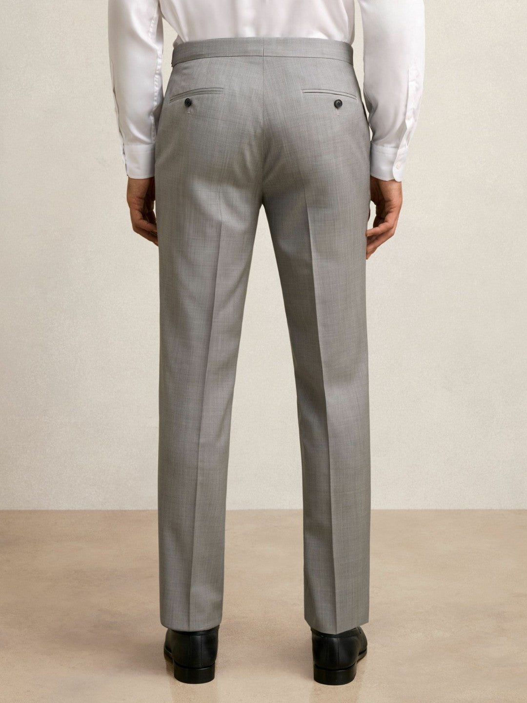 Reiss Offer - Slim-Fit Wool Suit Trousers in Mid Grey