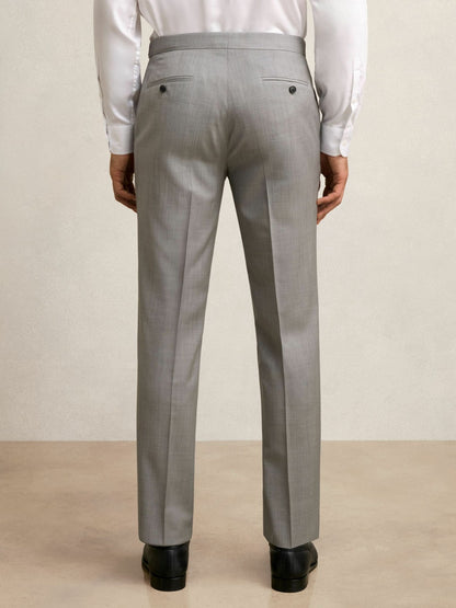 Reiss Offer - Slim-Fit Wool Suit Trousers in Mid Grey