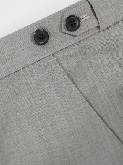 Reiss Offer - Slim-Fit Wool Suit Trousers in Mid Grey
