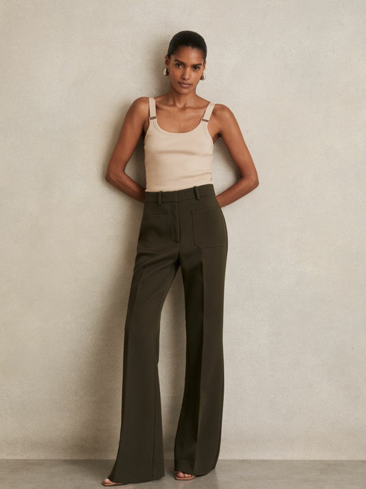 Reiss Featured - Stretch-Cotton D-Ring Strap Vest in Neutral