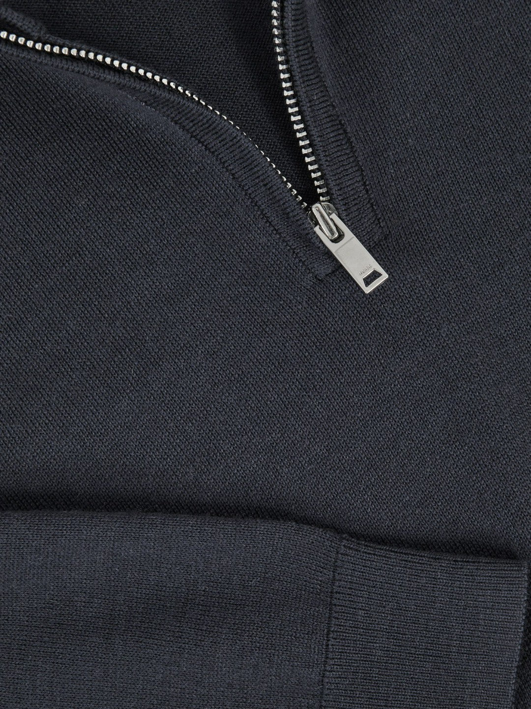 Reiss Popular Choice - 13-14 yrs Merino Wool Half-Zip Funnel Neck Jumper in Midnight Navy