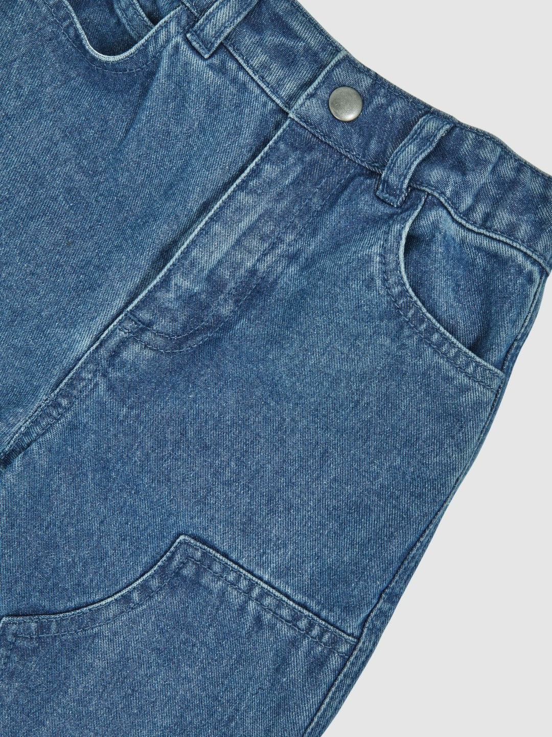 Reiss 3-9 yrs Straight-Leg Carpenter Jeans in Mid Blue